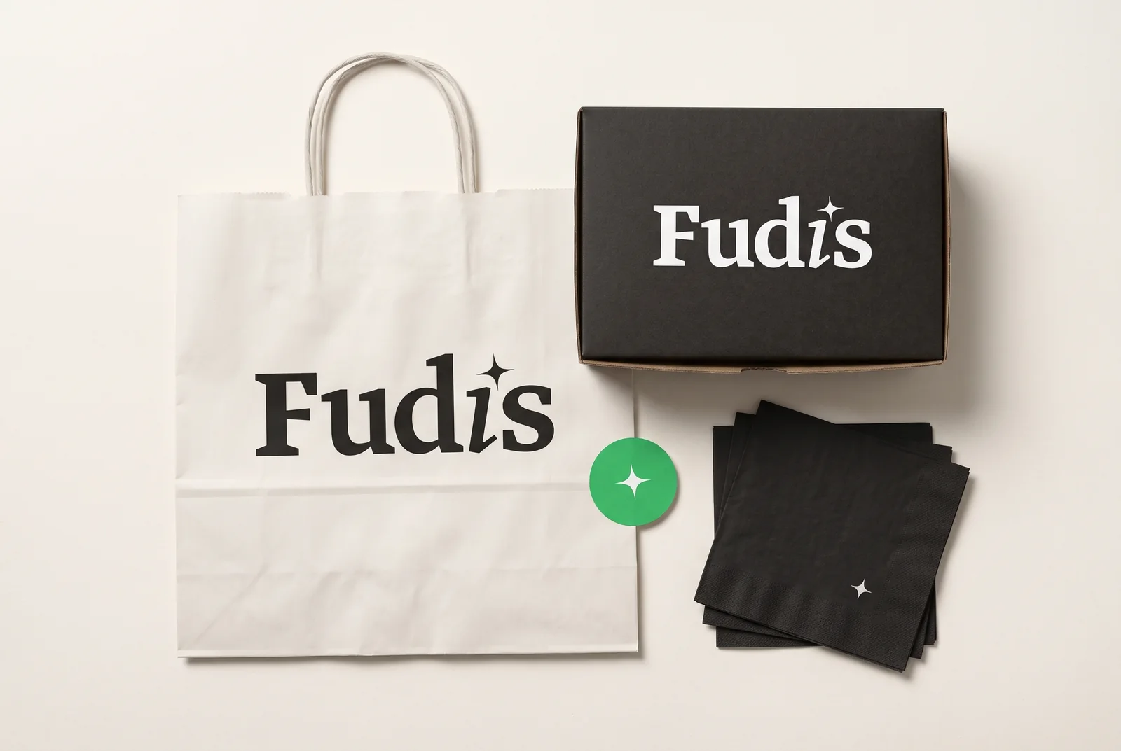 Fudis: упаковка и стикеры