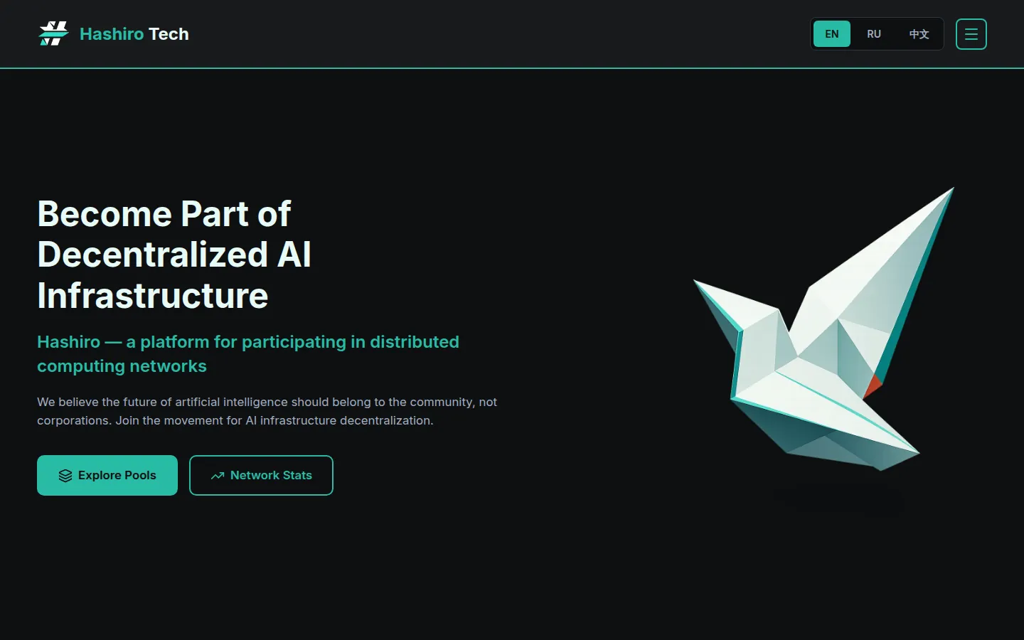 Hashiro: A mining pool platform for an AI network, plus GPU infrastructure operations: 15 clusters of 8×H100